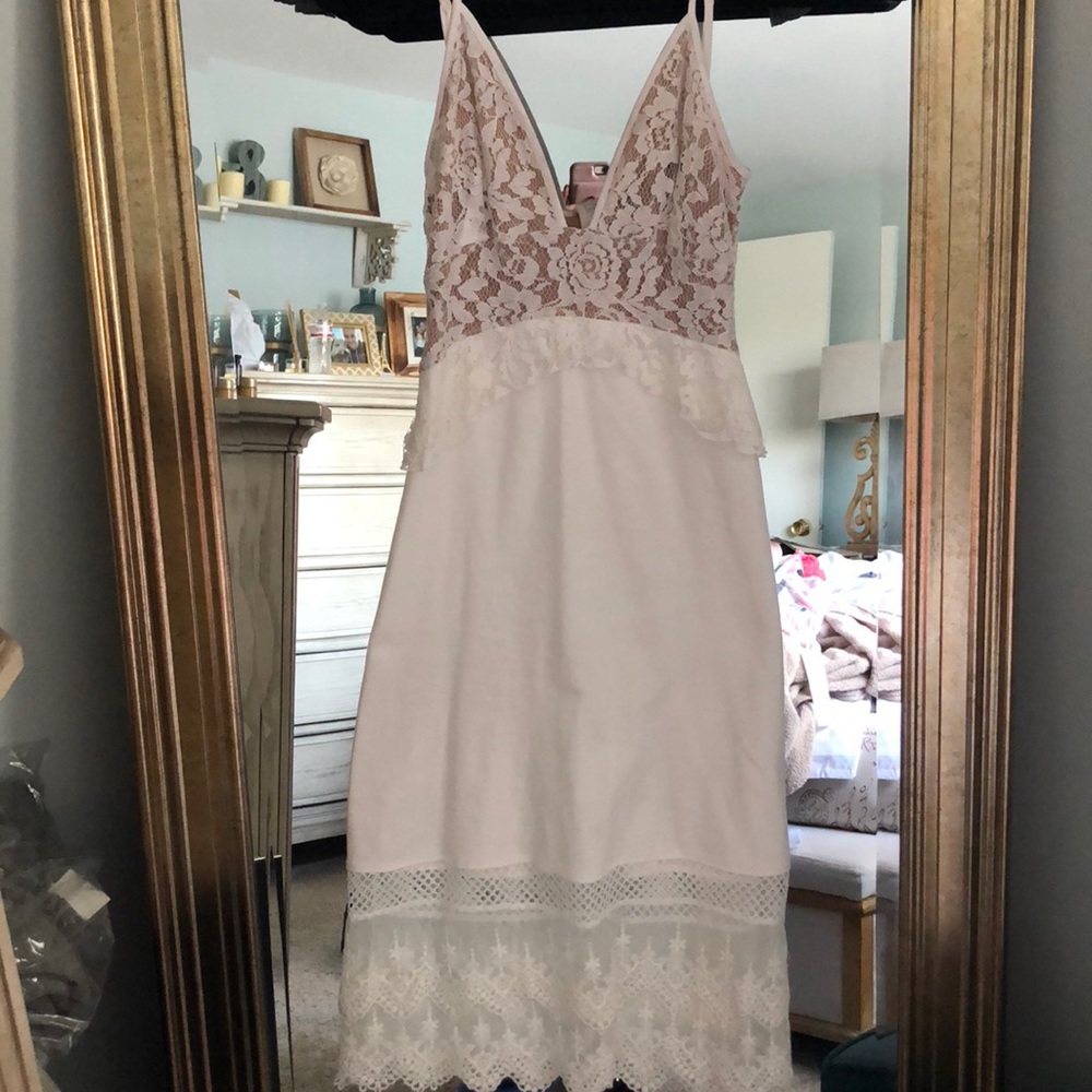 French Connection Strappy Lace Dress